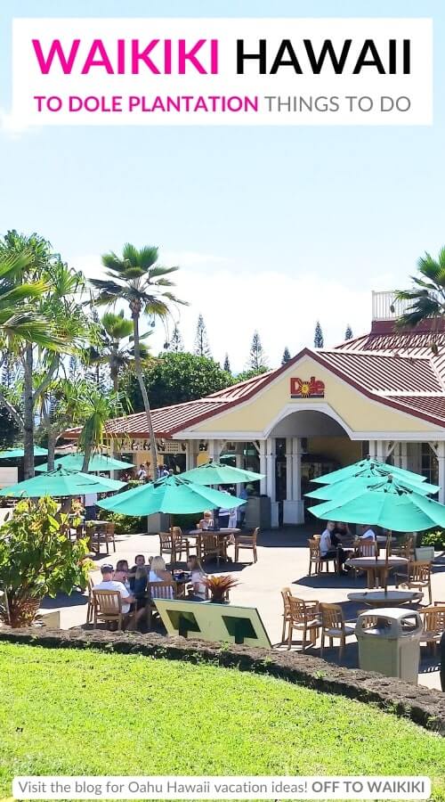 dole plantation restaurant dining area