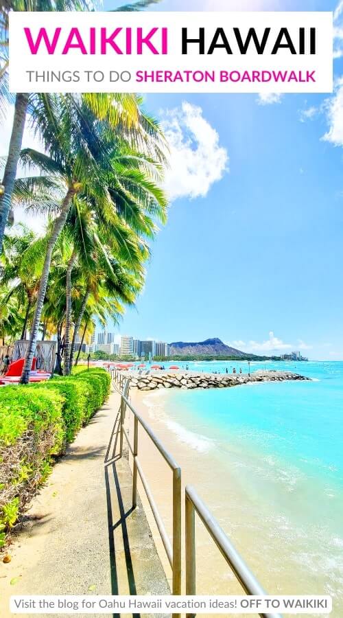 easy walking waikiki beach: sheraton boardwalk