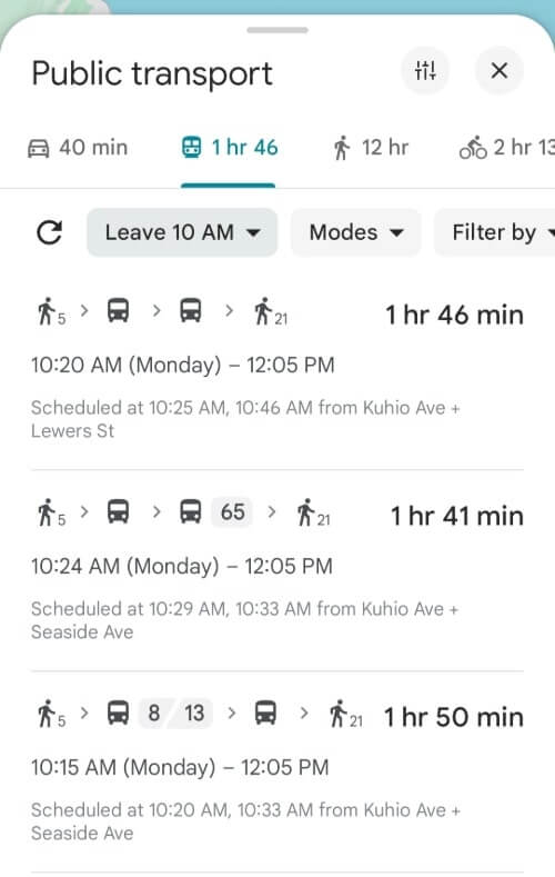 waikiki to byodo in temple bus route