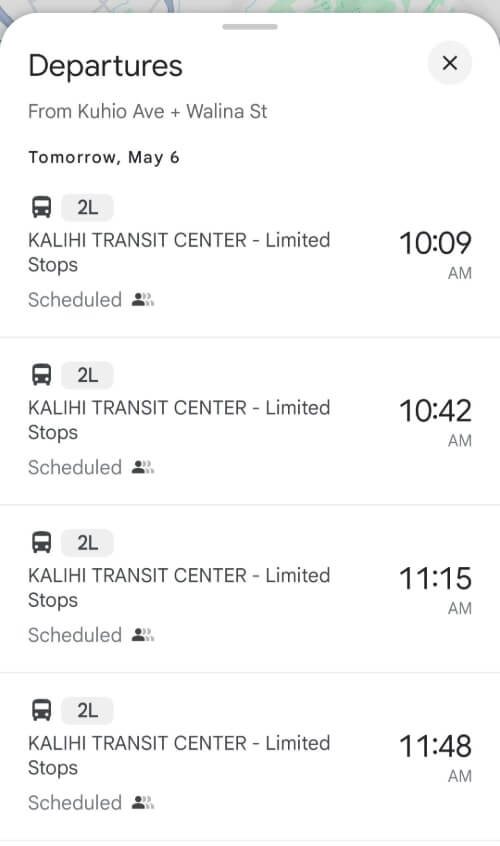 waikiki to downtown honolulu bus schedule