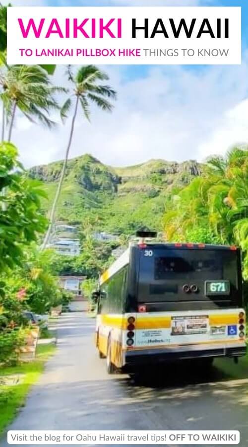 bus to lanikai pillbox hike from waikiki
