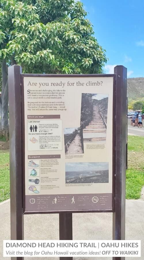 climbing diamond head how hard stairs