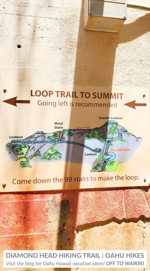 diamond head loop trail to summit easy way