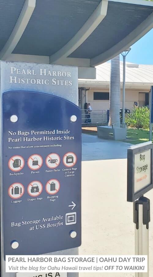 pearl harbor bag policy