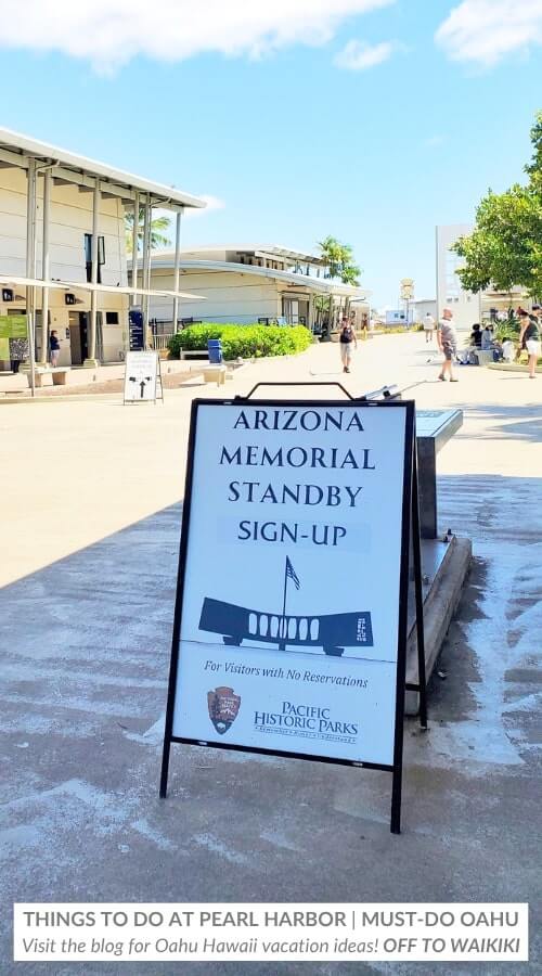 things to do at pearl harbor without a tour: uss arizona standby tickets
