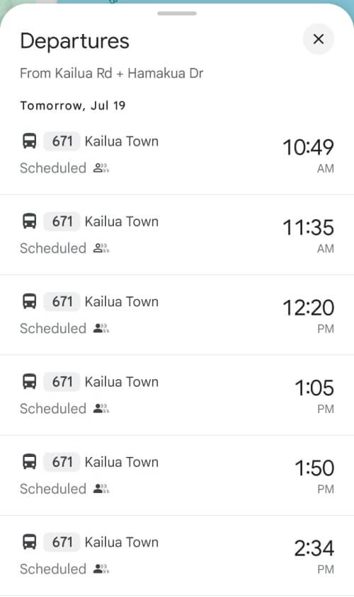 waikiki to lanikai pillbox hike bus schedule 671