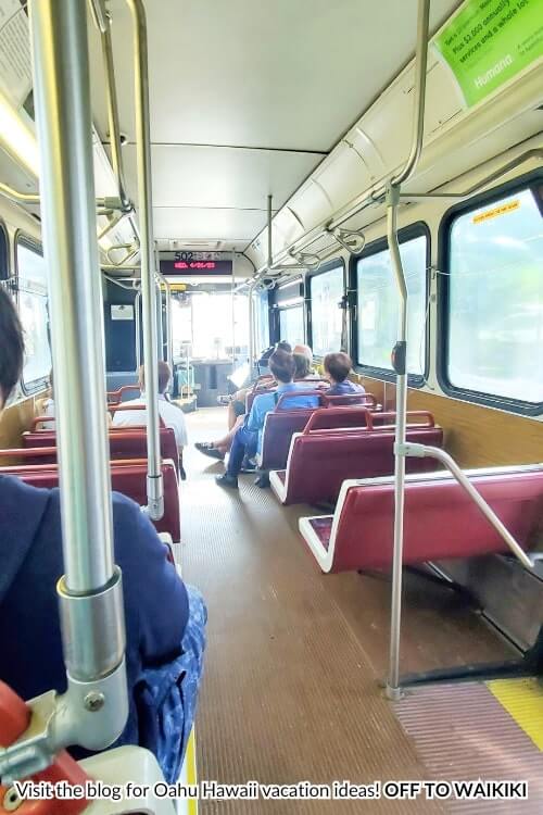 inside bus to koko head