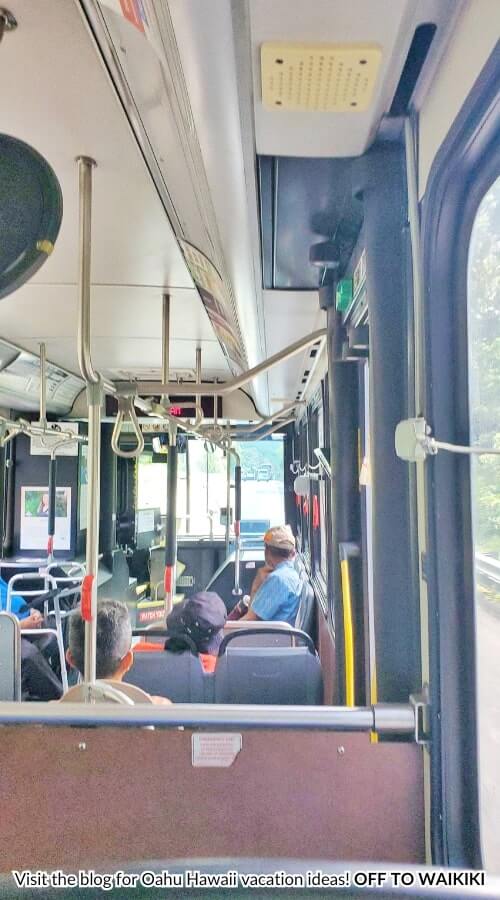 inside bus to kualoa ranch