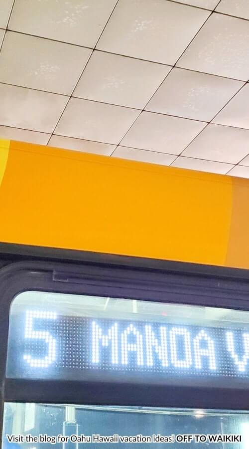 bus route 5 to manoa falls