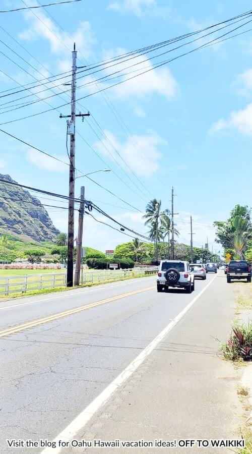 walk to kualoa ranch from bus stop