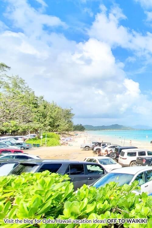 walking from kailua beach boat ramp parking lot