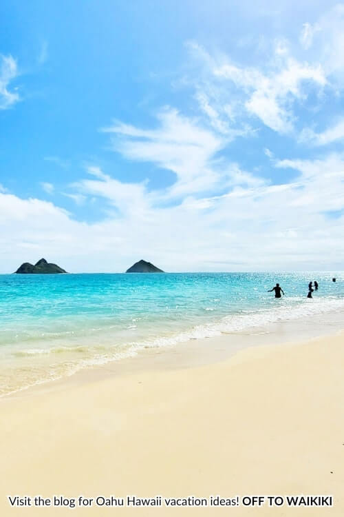 walking to lanikai beach