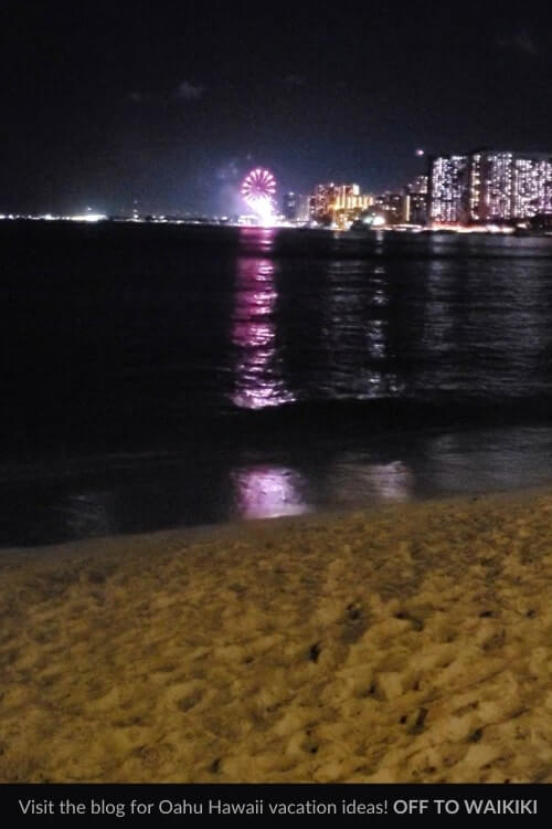 watch fireworks from queens beach