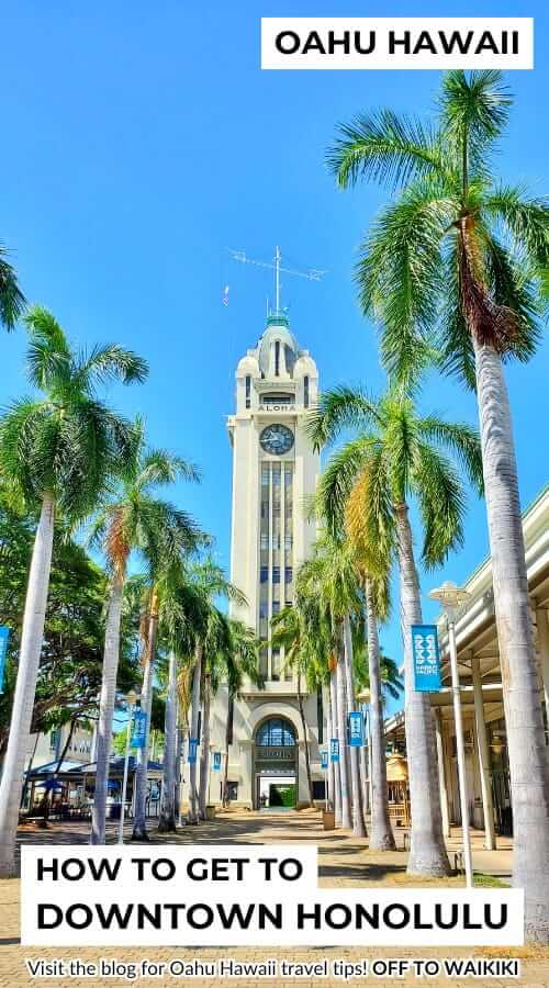 aloha tower from waikiki