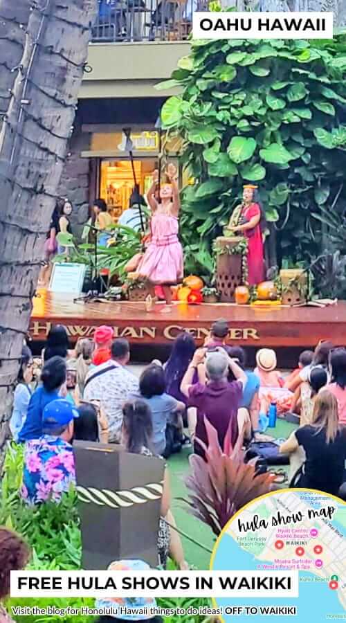 free hula show in waikiki at royal hawaiian center