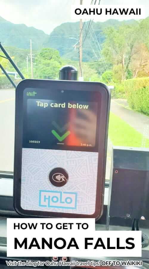 how to pay for bus to manoa falls