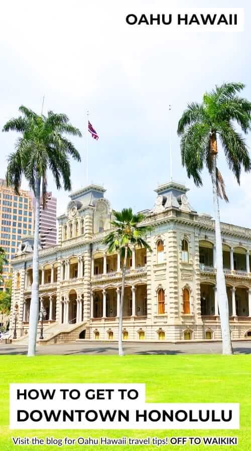 iolani palace from waikiki